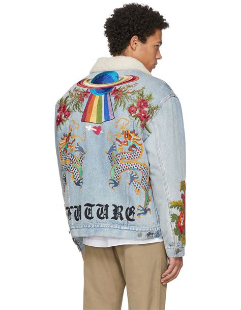 gucci modern future denim jacket replica|Gucci retro denim jacket.